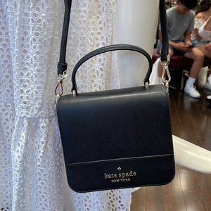 Kate Spade Staci Square Crossbody Black